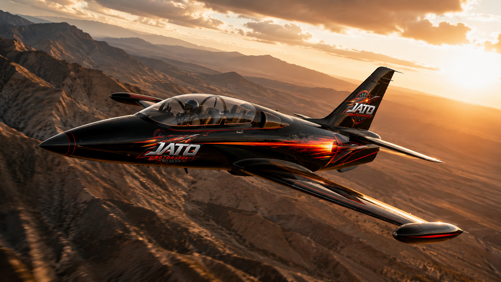 JATO L-39 aircraft in flight